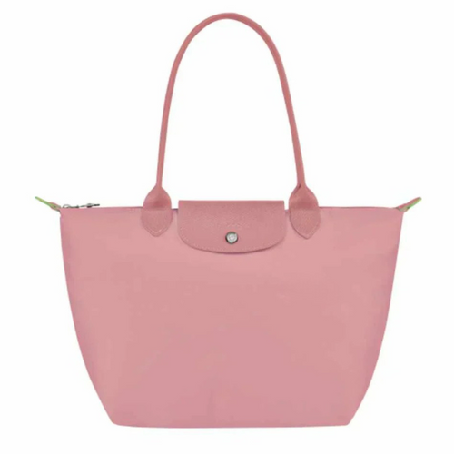 Bolso Grande Nylon Plegable, Rosa Pétalo