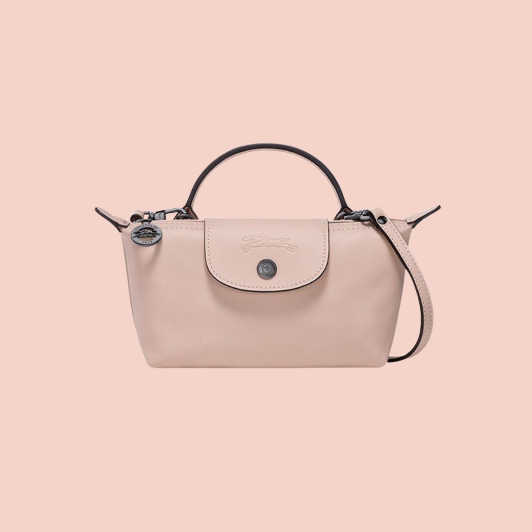 MINI BOLSO DE PIEL LONGCHAMT | ROSA