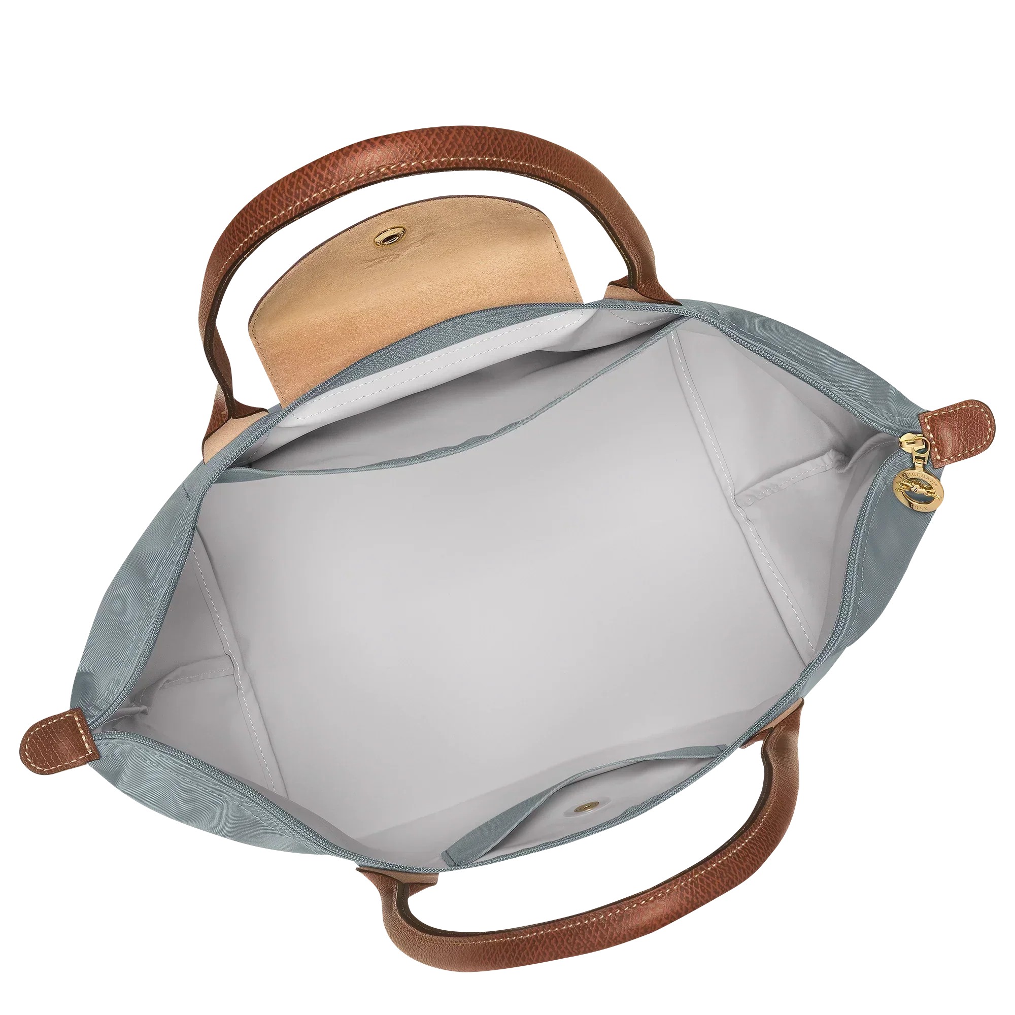 Bolso Grande Nylon Plegable, Acero