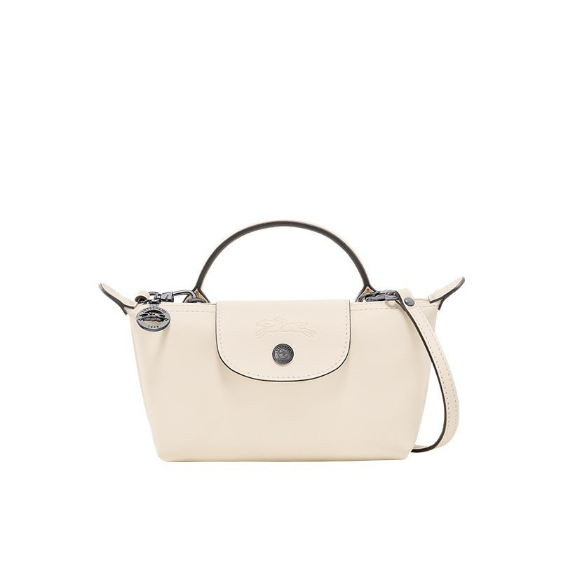MINI BOLSO DE PIEL LONGCHAMT | BLANCO