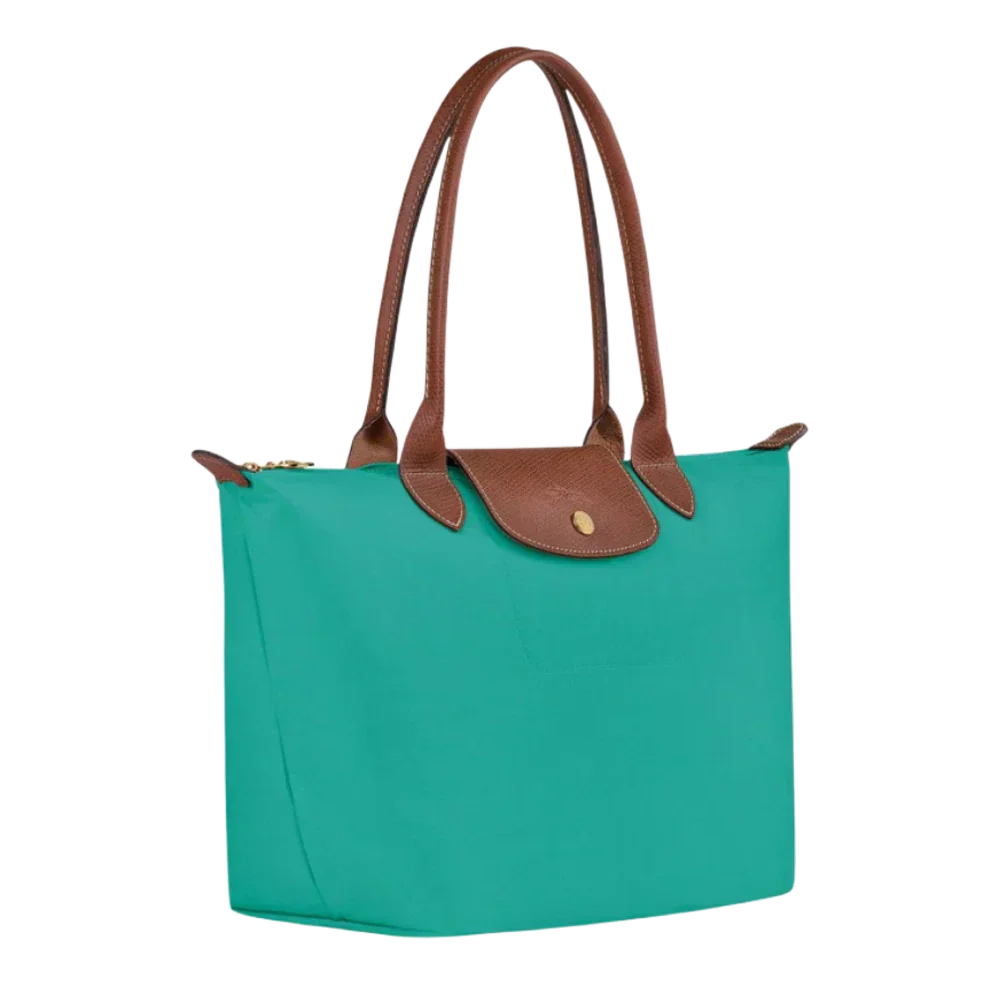 Bolso Grande Nylon Plegable, Turquesa